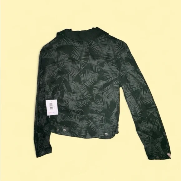 LuLaRoe NWT Kenny Jacket Palm Print Green - Size Small (Runs Large) - Picture 3 of 6